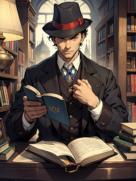 sherlock holmes，Books in hand