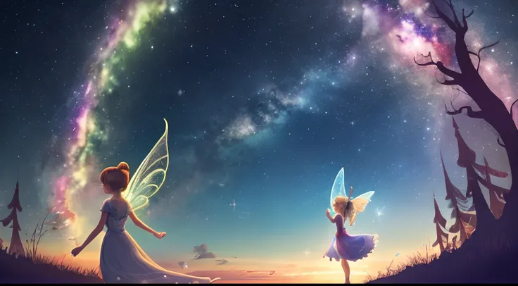 In the realm of twinkling skies, Where stars and dreams would harmonize, I, Tinkerbell, come to share, A tale of life beyond compare.