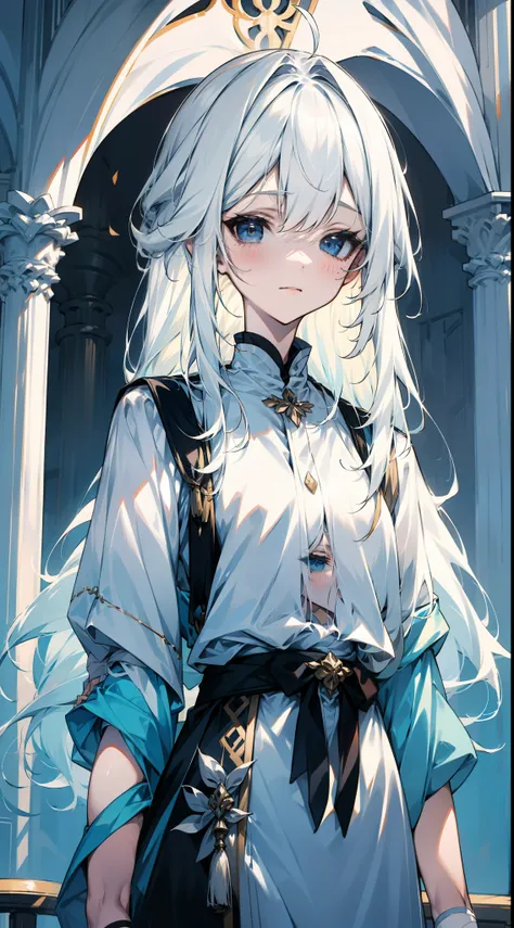 White-haired girl