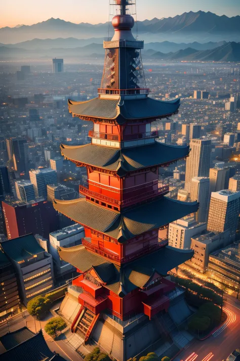 japanes　femele　Beautie　８K　RAW Photography　Background with　Tokyo Tower　image　The human