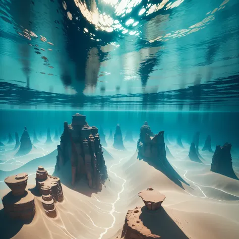 Underwater desert