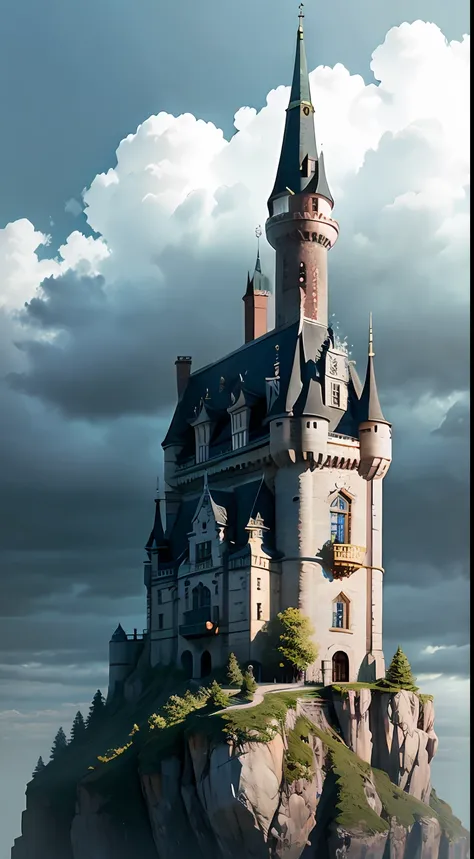 Castle on top of a hill