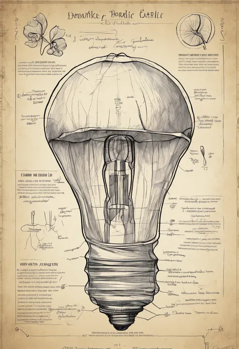 drawing of a bulb of garlic on a piece of paper, technical sketch, medical drawing with annotations, prop design, found schematic in a notebook, concept sketch, dissection sketch, object concept art, hand - drawn, hand-drawn, concept drawing, detailed but ...