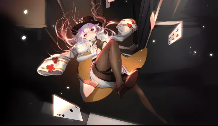 tmasterpiece,HighestQuali,Anime girl with white hair and pink hair, an anime drawing by Shitao, Pisif, conceptual art, A scene from the《azur lane》videogame, azur lane style, from girls frontline, 《azur lane》role, Best anime 4k konachan wallpaper, Splash ar...