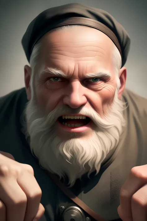 there is a man with a beard and a hat on, Wojtek FUS, inspirado em Johannes Helgeson, Personagem altamente detalhado, Iconic character of high detail, retrato de personagem de closeup, epic digital painting, arte conceitual ultra realista, Cinematic realis...