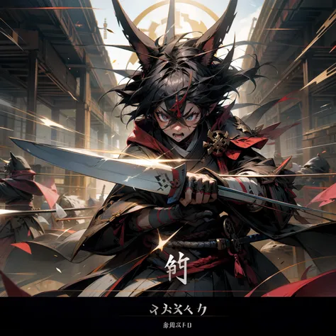 Beast-eared samurai、coda，Text title、ancient battle field