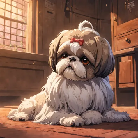 The old Shih Tzu and her veterinary care