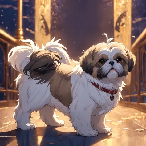 shih tzu subindo as escadas