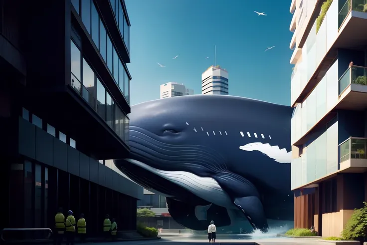 whales，the street，城市