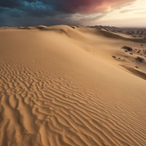 desert, sand dunes, cactus, sun, tumble weed, sand storm