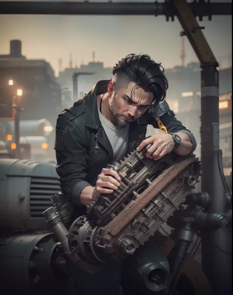 complex mechanical devices such as gears, pipes, valves, (huge industrial building: 1.4), gray theme, retro futurism, crazy details, (Fujiflim XT3), 20 megapixels, detailed, cinematic particles,
INFO O
Size
1040X2048
Date
Jun 12, 2023