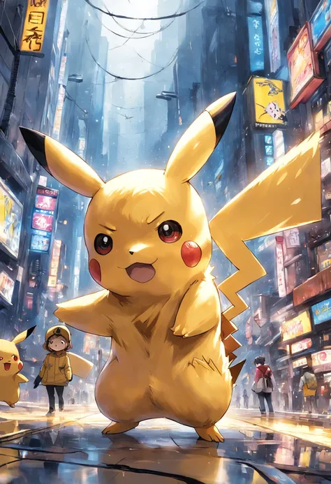 Um close up de um boneco Pikachu com um fundo branco, Arte conceitual de Pikachu, Pikachu surpreendido, Pikachu, illustration pokemon, Pikachu vida real, Megaman como Pikachu, Mika Pikazo, Pikachu como um humano, Detetive Pikachu, Pikachu como Jesus, pikac...