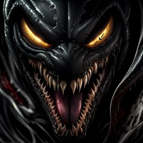 Venom , scary, horror,19k, HDR Closeup detail view