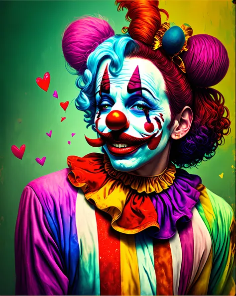 The clown falls in love