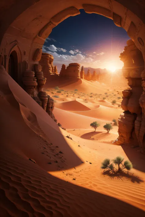 oasis in the desert