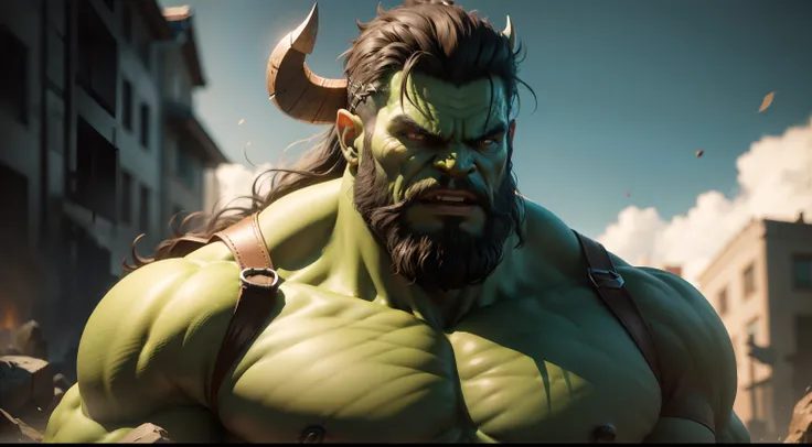 Hulk Viking, ultra realista 8K