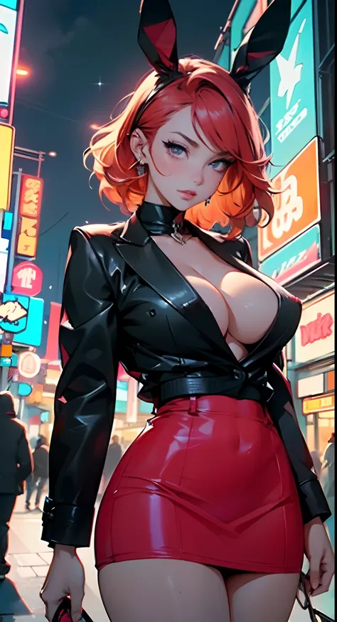 cute bunny girl,(((1girl))),((anime bunny girl with extremely cute and beautiful orange hair walking seductively down the street)),(((bunny girl,anthro furry cute,bunny-girl))),(((bunny ears,bunny ears on head,big bunny ears))),


(large breasts:1.4),saggy...