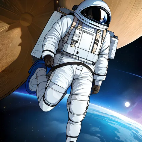 spacewalk，the astronaut，moon，planet earth，magnificent views