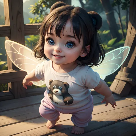 (masterpiece), (best quality), (ultra-detailed), (full body:1.2), Super cute, Baby, Pixar, Baby panda in pajamas, Big bright eyes, Fluffy, Smile, Delicate and fine, Fairy tales, Incredibly high detailed, Pixar style, Bright color palette, Natural light, Si...