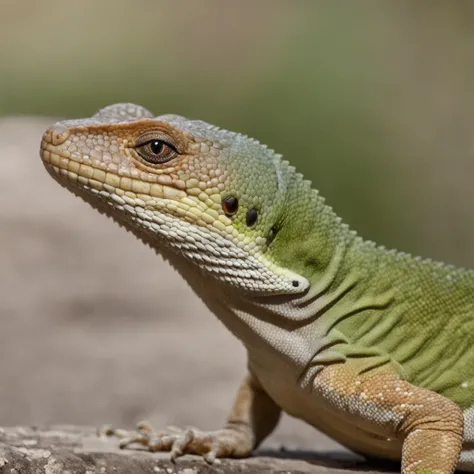 lagarto verde