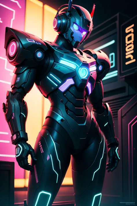 Neon robot