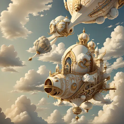 IvoryGoldAI 
dirigible, clouds