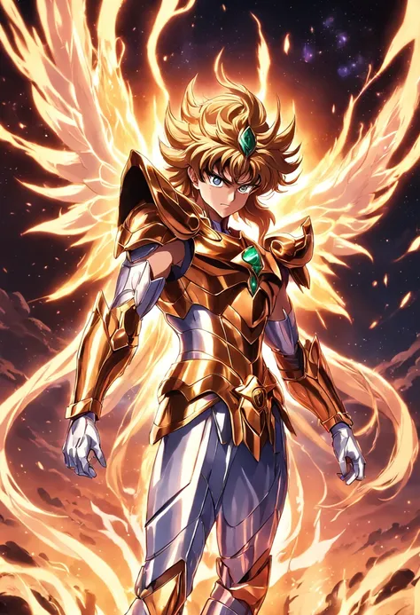 Saint Seiya，Fight in blood，Loyal guardianship，Fight bravely，Burning fighting spirit！