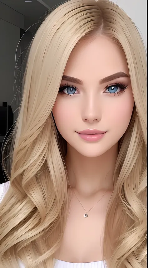 Soft neutral tone makeup for eyes, discreet eyeliner, Light effects and lipsticks
Daytime makeup, Fresh natural look, soft makeup, Surprise me、Branded Hair、a blond、Full body photo of bountiful breasts、Europe、Englishman