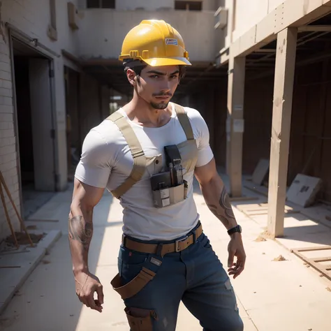 Construction site lad