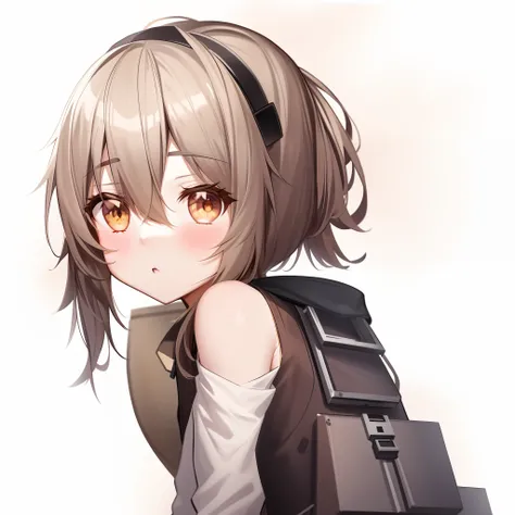 anime girl with long hair and tank top, girls frontline style, from girls frontline, girls frontline cg, girl front, fine detail...