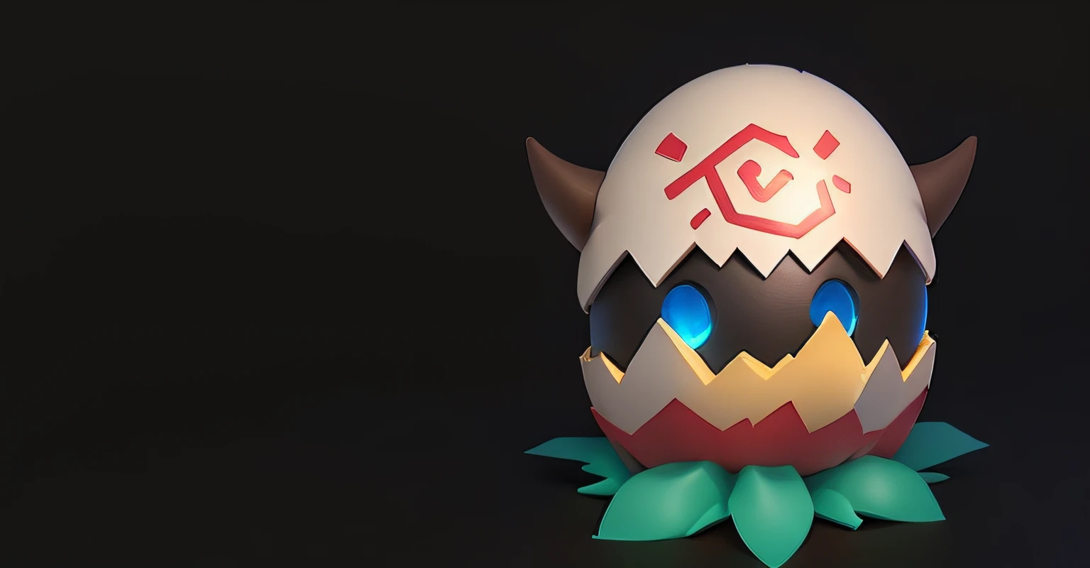 There is a hatching egg on it, Stylized 3 D, mimikyu, slime rancher, stylized shading, pudge from dota 2, Stylized