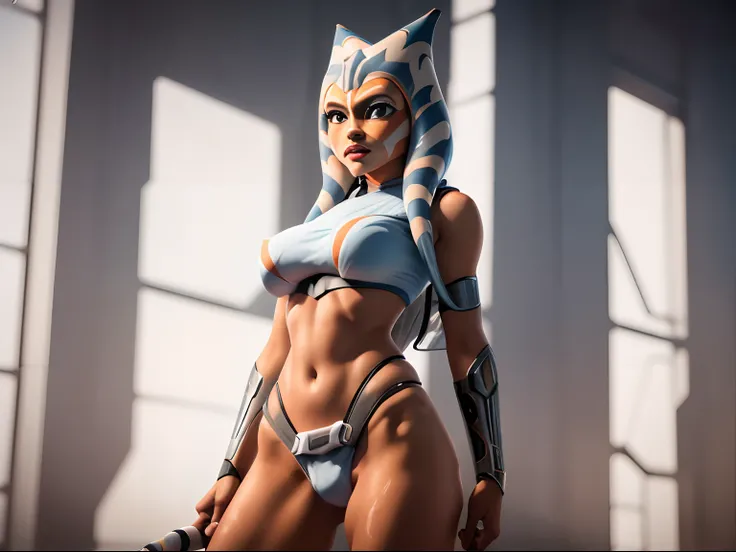 (((ahsoka tano))), de ,((star wars)) , sexy, (((empty background))) caderas perfectas
tetas grandes, muslos grandes y torneados, lleva su ropa ajustada en el (((sobre un fondo vacia vacio))) ((empty dark background)),8k, hiperrealista, todo parece un rende...