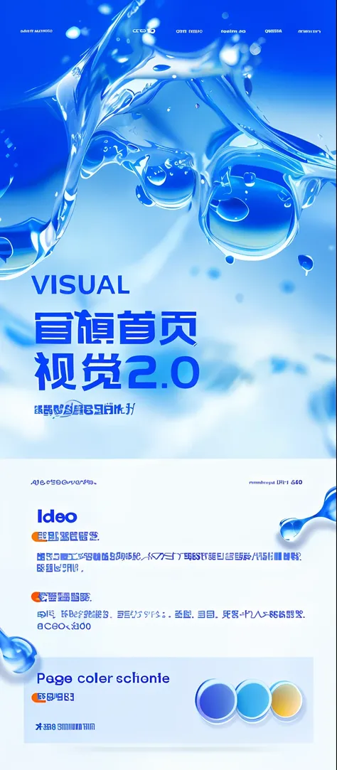 Poster close-up，There is a lot of water on it, visually crisp & Clear, Ad visualization, School of Visual Design, visual-key, dada 20s, visual depth, liquid simulation background, Detailed scenery —width 672, 2 0 2 0 s promotional art, Beautiful visuals, U...