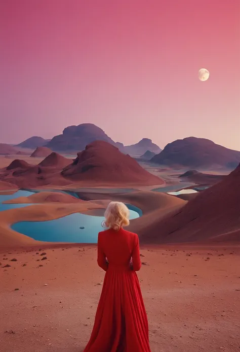 in a Vast Tranquil Landscape, by Scarlett Hooft Graafland, in a Tranquil Landscape, Sergei Zabelin, by Fei Danxu, photo shoot, hyper realisitc, autumnal