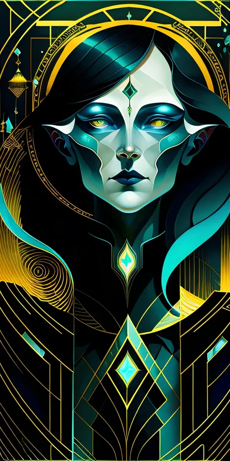 A [ gloomy |  eldritch  | beautiful ]  
spectral [ wraith | banshee ] 
, retro-futuristic masteripiece 
full  of geometric art deco circuit  patterns 
( ( in CCDDA artstyle )
by Kay Nielsen )
, perfect [ ominous |  dramatic ] lighitng 
projecting [ dramati...