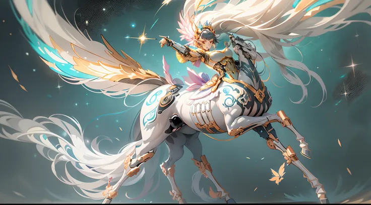 in the vast multiverse，a legendary being stands proudly，she is in the limelight。she is a unique female centaur，with stunning for...