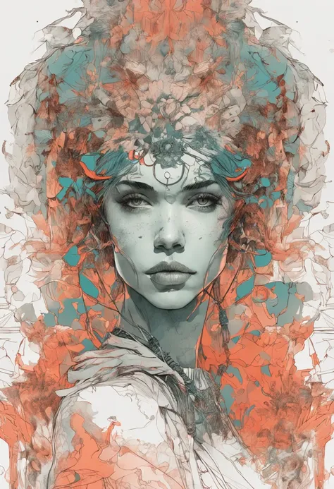 strong warrior princess, centered, key visual, intricate, highly detailed, breathtaking beauty, precise lineart, vibrant, comprehensive cinematic, Carne Griffiths, Conrad Roset, (the most beautiful portrait in the world:1.5)