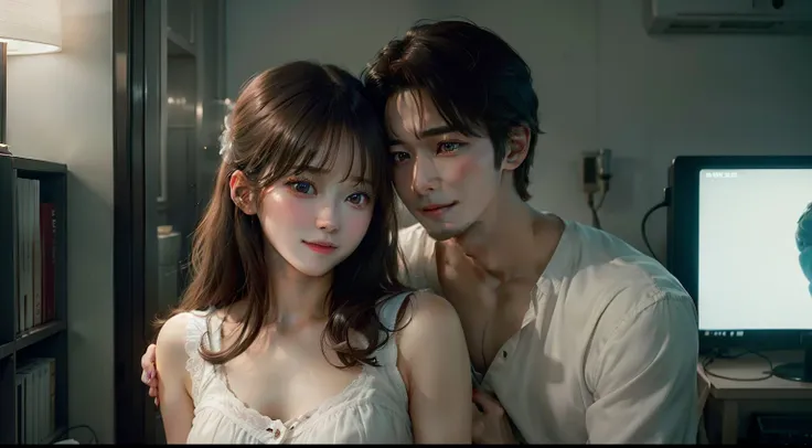 Love story、TV drama、Romantic drama、Love story suddenly、pure love、Refreshing、pleasant、((The love affair between a handsome young man and an innocent beautiful girl gravure idol))、Live Action、realisitic、high-level image quality