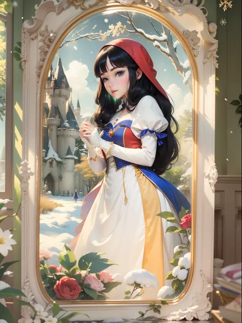 Snow White looking in the mirror、Castles、ren