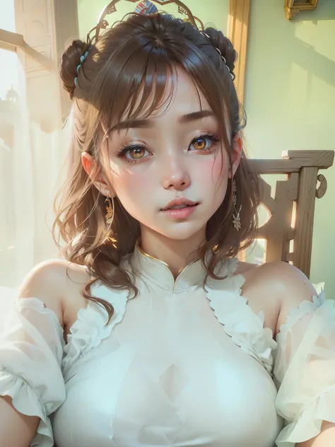 (Highly detailed CG Unity 8k wallpaper), (Masterpiece), (Best Quality), (Super Detail), (Best Illustration), (Best Shadow), (Photorealistic:1.1),(PureErosFace_V1:0.5),(Taiwanese Cute Girl),(Taiwanese Sexy Woman),(Taiwanese Gorgeous Idol),(Taiwanese Gorgeou...