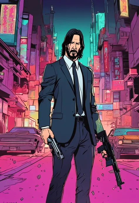 John Wick estilo anime