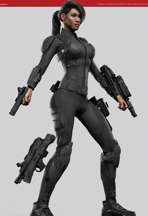 Evelyns tactical recon attire is designed for stealth, mobility, and functionality on the battlefield. This attire consists of a form-fitting black bodysuit made from advanced materials that provide both protection and flexibility. The Brotherhood of Steel...