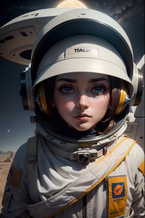 astronauta estilo Stanley Kubrick, traje espacial intrincado, capacete com visor espelhado, paisagem detalhada da lua, starly sky, Mysterious monoliths in the background, foco nítido, lighting dramatic, by stanley kubrick, 2001 a space odyssey, premiado, m...