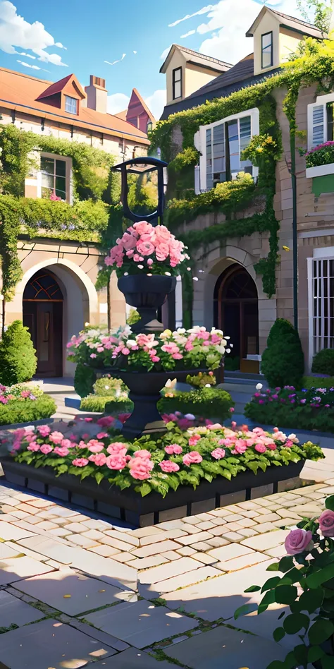 Paradise Square, Peace and harmony garden pink rose