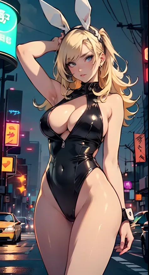 cute bunny girl,(((1girl))),((anime bunny girl with extremely cute and beautiful blonde hair walking seductively down the street)),(((bunny girl,anthro furry cute,bunny-girl))),(((bunny ears,bunny ears on head,big bunny ears))),


(large breasts:1.4),saggy...