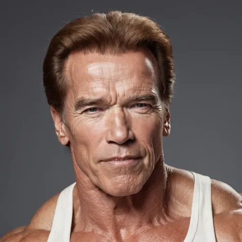 Arnold Schwarzenegger no ginasio quando era jovem