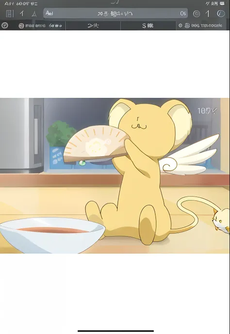 Anime characters with a cat and a bowl of food, anime visual of a cute cat, anime food, in the anime film, Todays featured anime stills, cardcaptor sakura, still from tv anime, seagulls, In the anime, screenshot from the anime film, animal - shaped bread, ...