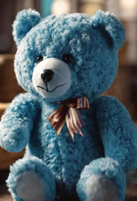 blue teddy bear