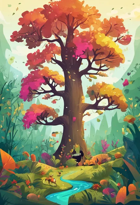 Once upon a time, in a lush, vibrant forest, there lived a tiny seed named Sammy. Sammy was no ordinary seed; he was full of dreams and determination. He wanted to become the tallest, most magnificent tree in the entire forest. Imagine a seed sammy and gen...