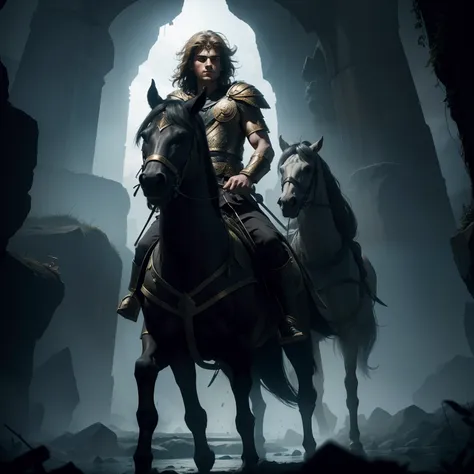 In an epic realm of legend, witness the awe-inspiring tale of Alexander the Great, the fearless conqueror. Legendary, mysterious, and immersed in an atmosphere of darkness and evil.